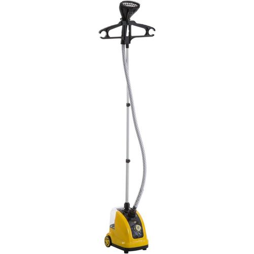 Yellow Yellow Défroisseur vapeur vertical défroisseur à vêtements 1,4 L 1950 W débit vapeur 30g/min tige telescopique jaune noir