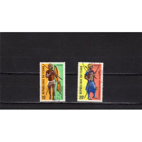 Timbres-Poste Du Tchad (Costumes Guerriers)