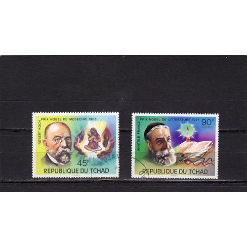 Timbres-Poste Du Tchad (Lauréats Du Prix Nobel)