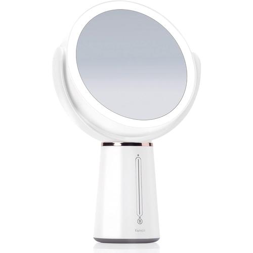 Miroir Maquillage Lumineux Avec Double Face Grossissant 10x /1x, Rechargeable - Grand Miroir Cosmétique Sur Pied, 3 Niveaux De 