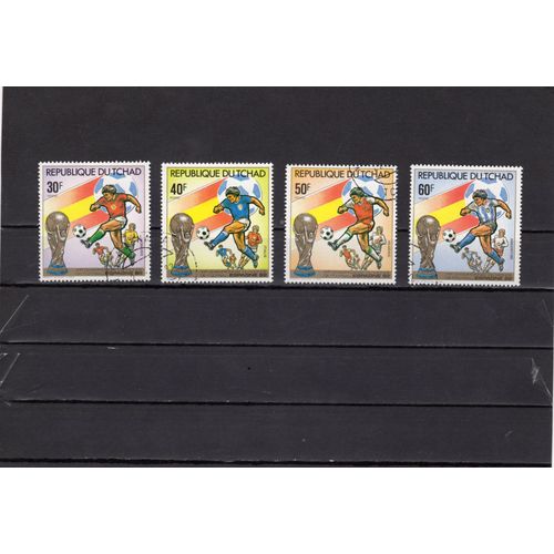 Timbres-Poste Du Tchad (Coupe Du Monde De Football En Espagne)