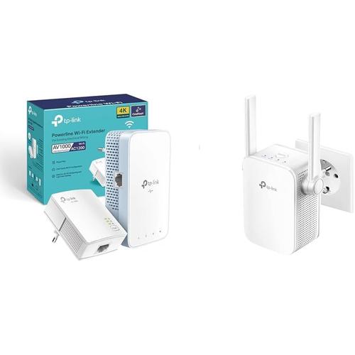 WiFi AC1200 Mbps - Nouveau WiFi AC1200 Mbps - Nouveau TL-WPA1000 KIT Adaptateur réseau CPL 1000 Mbit/s Ethernet/LAN WiFi & Répéteur WiFi RE305 Amplificateur