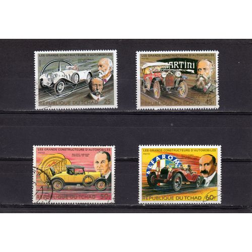 Timbres-Poste Du Tchad (Grands Constructeurs DAutomobiles)