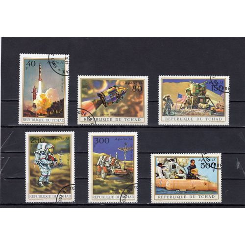 Timbres De Poste Aérienne Du Tchad (Apollo Xv)
