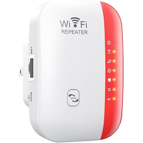 Rouge Rouge RéPéTeur WiFi sans Routeur D'Extension Wi-FI Amplificateur Internet Longue PortéE 300 Mbps 2.4G WiFi Booster Prise EuropéEnne
