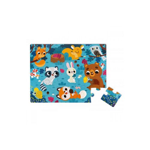 Puzzle Tactile Les Animaux De La Forêt 20 Pièces - Janod