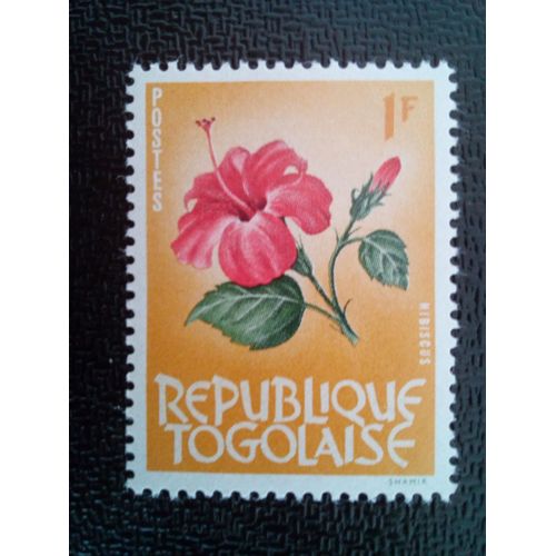 Timbre Togo Yt 395 Hibiscus 1963 ( 3912 )