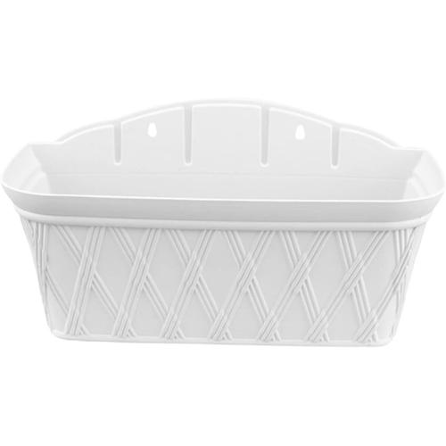 Blanc Blanc 1 Pc Panier Suspendu Bassine Plastique Jardiniere Plastique Jardinières Pour Plantes D'intérieur Cintre Pour Plantes