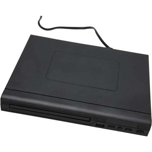 Mini Lecteur DVD HD, Lecteur CD DVD intégré PAL NTSC USB 2.0 Interface Multilingue Plug and Play Télécommande pour la Maison (Prise