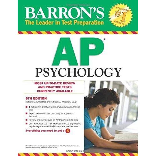 Barron's Ap Psychology, 5th (Fifth) Edition