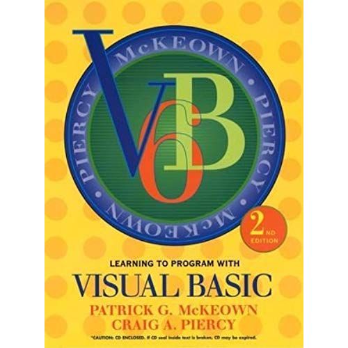 Learning To Program With Visual Basic