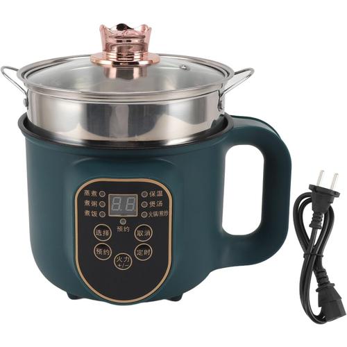 Prise UE 220V Cuiseur à Riz, Cuiseur à Riz Antiadhésif de 1,8 L avec Panier de Cuisson à la Vapeur, Multicuiseur, Petit Cuiseur