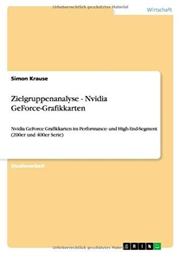 Zielgruppenanalyse - Nvidia Geforce-Grafikkarten