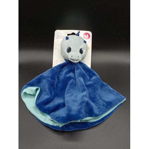 Doudou Dragon Jemini - Bleu - Plat