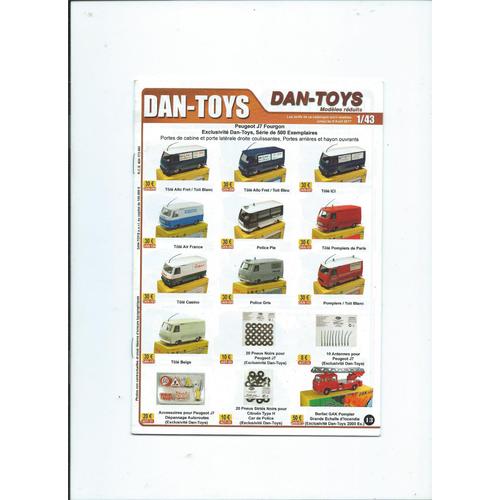 Catalogue Dan-Toys Modèles Réduits Voitures, Fourgons, Camions De Aout 2017