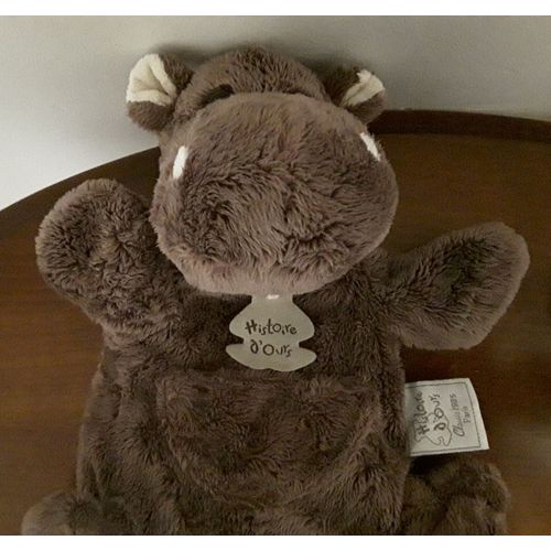 Doudou Marionnette Hippopotame - Histoire D'ours