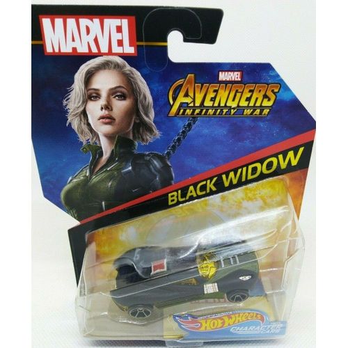 Hot Wheels Marvel Black Widow / Character Cars / Voiture Miniature 1:64 Collectio