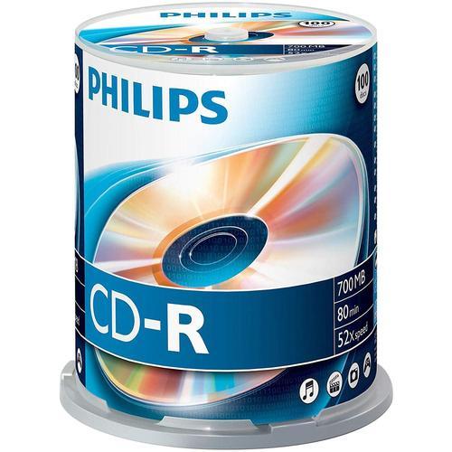 Philips CR7D5NB00 - 100 x CD-R - 700 Mo (80 min) 52x - spindle