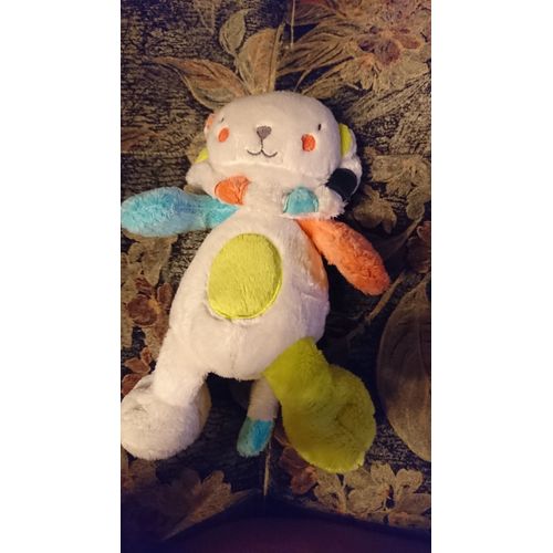 Doudou Lion Orchestra Blanc Orange Bleu Vert Jaune Jouet Bebe Naissance Peluche Eveil Enfant Blanket Comforter Soft Toys Grand Modele 25 Cm Rakuten
