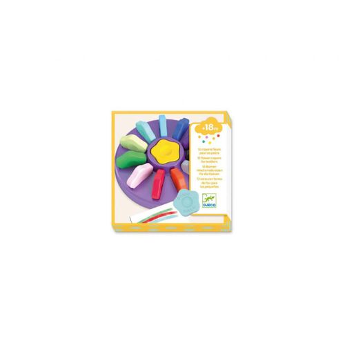 12 Crayons Fleurs
