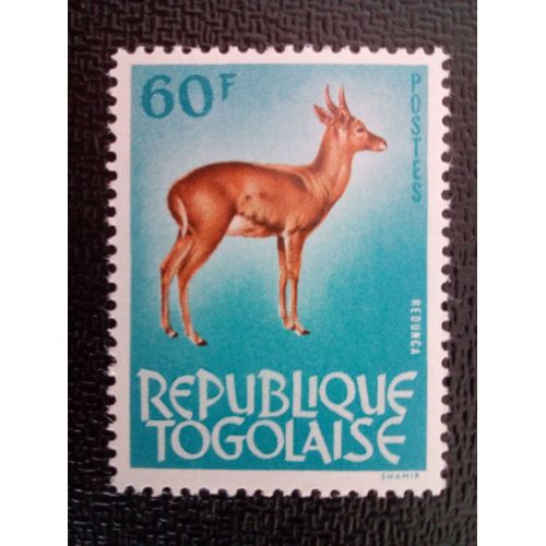 Timbre Togo Yt 404 Bohor Reedbuck (Redunca Redunca) 1964 ( 3912 )