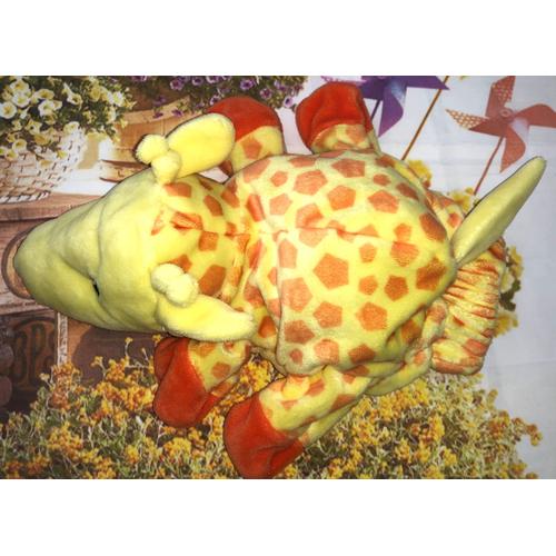Doudou Gant Girafe Hema Peluche Marionnette Jouet Enfant Bebe Jaune Orange