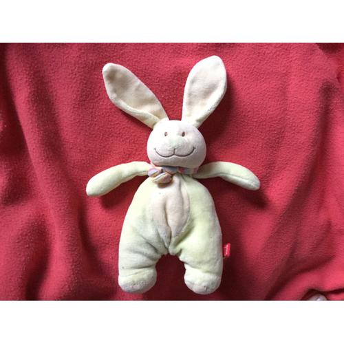 Peluche Lapin Tex Vert Grelot 27 Cm Avec Oreilles