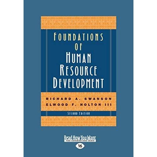 Foundations Of Human Resource Development