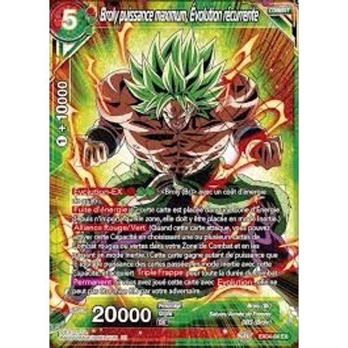 Dragon Ball Super - Ex04-04 - Broly Puissance Maximum, Evolution Récurrente - Expansion Rare