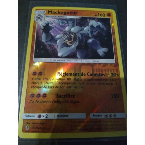 Carte Pokémon Française Reverse 65 /145 Mackogneur Gardiens Ascendants