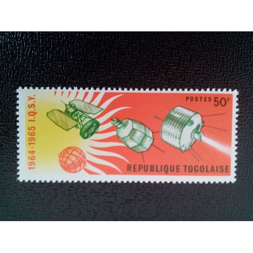 Timbre Togo Yt 434 Nimbus, Syncom & Relais 1964 ( 3912 )