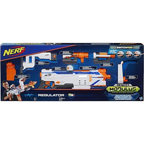 Pistolet Nerf Elite Modulus Regulator + 2 Chargeurs + 24 Balles.