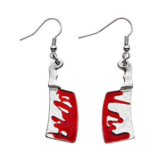 Boucles D'oreilles Hâches Ensanglantées Adulte Taille Unique