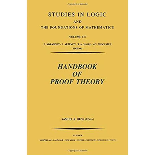 Handbook Of Proof Theory