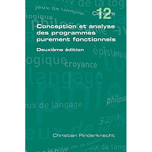 Conception Et Analyse Des Programmes Purement Fonctionnels