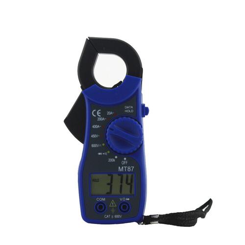 Pince Volt et Ampèremètre Multimètre numérique pince AC DC Voltmètre Ampèremètre Ohmmètre Volt Testeur LCD Mètre bleu MNS