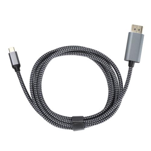 Câble USB C vers Displayport professionnel Plug and Play prend en charge la transmission bidirectionnelle 8K 60 Hz Adaptateur TYPE C vers Displayport 6,6 pieds