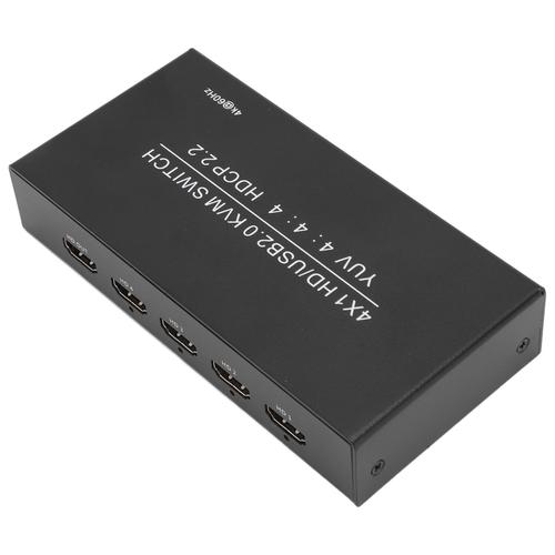 Interface multimédia HD commutateur KVM professionnel 4 ports 4K 60Hz USB 2.0 commutateur d'interface multimédia HD pour ordinateur TV Box PC