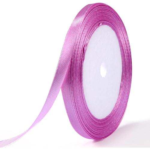 Violet Violet Ruban Satin, 6mm X 22m Ruban Tissu Pour Bricolage Art & Artisanat, Emballage Cadeau, Ballons, , Décoration De