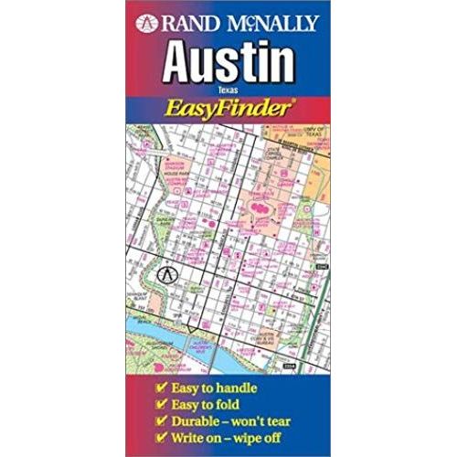 Rand Mcnally Austin, Texas: Easyfinder Laminated Map