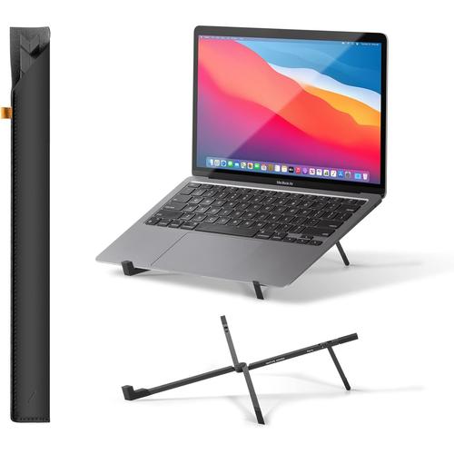 Fold Laptop Stand ¿ Support Pliant Portable Ultra-Mince pour Ordinateur Portable ¿ Angle de Vue Ergonomique ¿ pour Tous Les Ordinateurs Portables et MacBook de 13 à 16"",iPads de 10 à 16