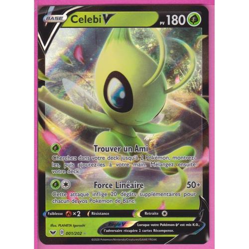 Carte Pokémon Celebi V 001/202 Épée & Bouclier Eb01 Français