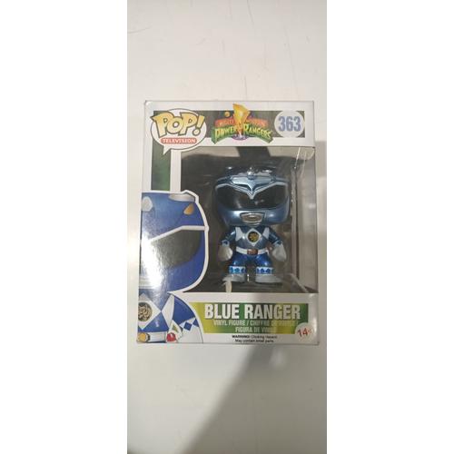 Figurine Funko Pop Power Rangers 363 Blue Ranger Métallique - Funko Pop Exclusivité Gamestop Blue Ranger Métallique Power Rangers 363 - Réf Funko 10859 - 2016