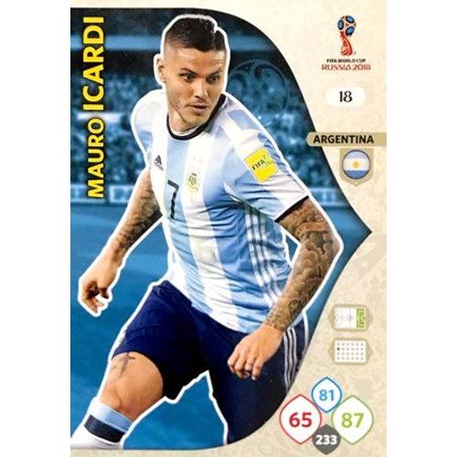 18 Mauro Icardi - Argentina - Panini Adrenalyn Xl Fifa World Cup Russia 2018 Carte Football