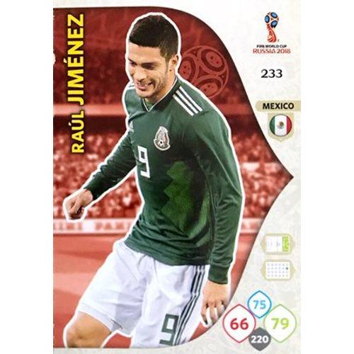 233 Raul Jiménez - Mexico - Panini Adrenalyn Xl Fifa World Cup Russia 2018 Carte Football