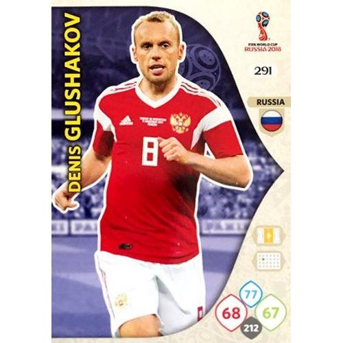 291 Denis Glushakov - Russia - Panini Adrenalyn Xl Fifa World Cup Russia 2018 Carte Football