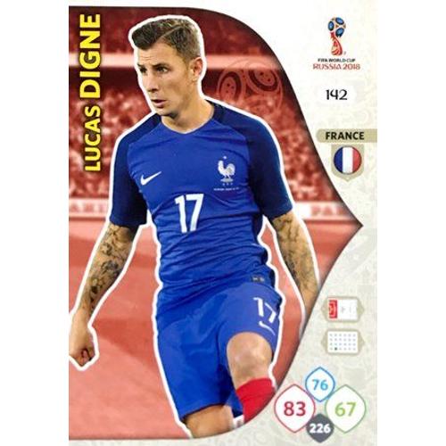 142 Lucas Digne - France - Panini Adrenalyn Xl Fifa World Cup Russia 2018 Carte Football