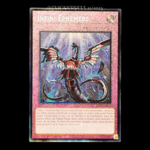 Yu Gi Oh Ra01 Fr075 Inifini Éphémère Ultimate Rare