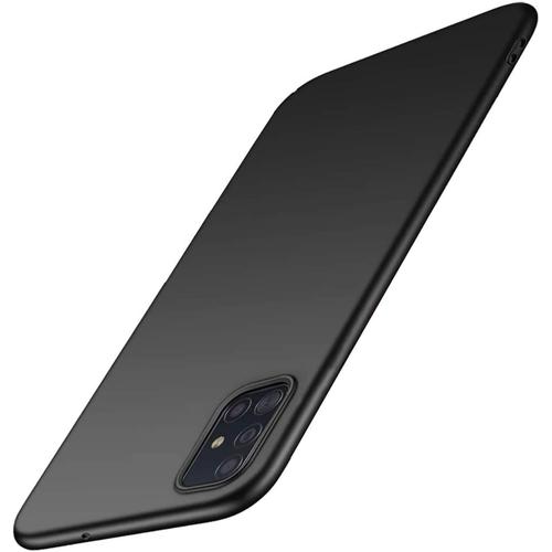 Coque Samsung Galaxy A52 5g/4g, Ultra Fine Mate Pour Téléphone Portable Housse De Protection Étui Samsung A52s 5g Slim Bumper En Pc Anti-Dérapante Case Cover Noir