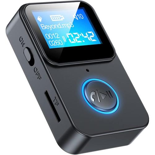 Lecteur de Musique de Sport Bluetooth MP3 Walkman, Prise de Photos à Distance, répondre/raccrocher l'appel, Microphone intégré, Prise en Charge jusqu'à 64 Go de Carte TF